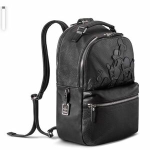 Shinola x Disney Genione Leather Backpack with Embossed Design